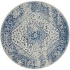 Nourison Tranquil(Traql) - Tra06 Ivory Light Blue Area Rug 5 ft. 3 X Round
