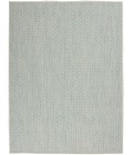 Nourison Courtyard Area Rug COU01-Ivory Aqua