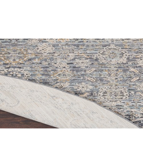Nourison Nyle Charcoal Rug NYE08 7’10” Round - Rugs Town Nourison Nyle Charcoal NYE08 7’10” Round Rug