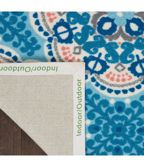 Nourison SUN N' SHADE Area Rug Waverly Sun N' Shade Area Rug SND90-Blue