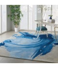 Nourison Symmetry Area Rug SMM01-Blue/Ivory