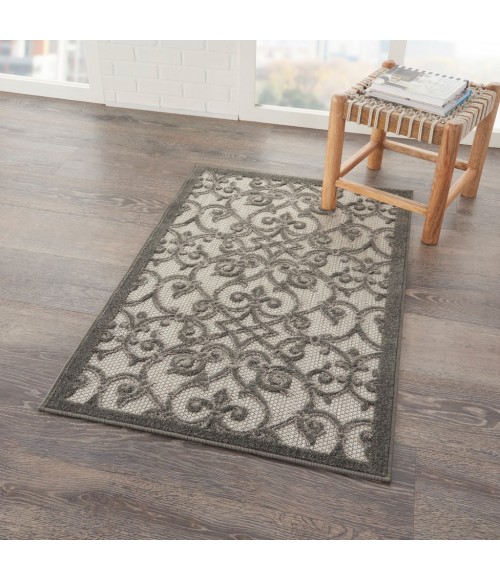 Nourison Aloha Area Rug ALH21-Grey/Charcoal
