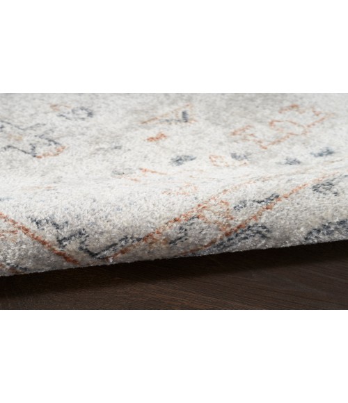 Nourison Astra Machine Washable Light Blue ASW11 2 ft. X 6 ft. Rectangle Rug