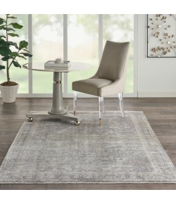 Nourison Starry Nights - Stn03 Silver Cream Area Rug 5 ft. 3 X 7 ft. 3 Rectangle