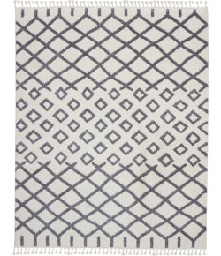 Nourison Moroccan Shag - Mrs01 White Area Rug 7 ft. 10 X 10 ft. 6 Rectangle