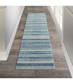 Nourison Passion - Psn26 Navy Blue Area Rug 2 ft. 2 in. X 10 ft. Runner