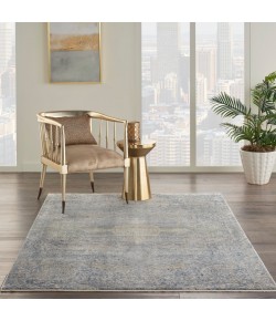 Nourison Lustrous Weave - Luw04 Blue Grey Area Rug 5 ft. 3 X 7 ft. 9 Rectangle