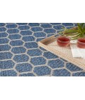 Nourison Reversible Indoor Outdoor Blue RVB01 8 ft. X 10 ft. Rectangle Rug