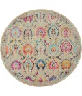 Nourison VINTAGE KASHAN Area Rug Nourison Vintage Kashan Round Area Rug VKA04-Ivory/Multicolor