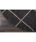 Nourison Brisbane Round Area Rug BRI03-Charcoal