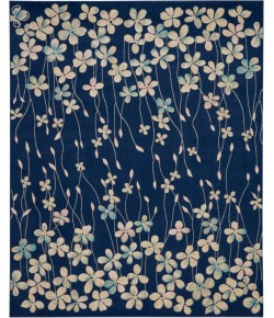 Nourison Tranquil(Traql) - Tra04 Navy Area Rug 8 ft. 10 X 11 ft. 10 Rectangle