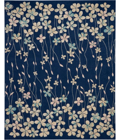 Nourison TRANQUIL Area Rug Nourison Tranquil Area Rug TRA04-Navy