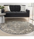 Nourison Quarry Blue QUA05 8 ft. X Round Rug