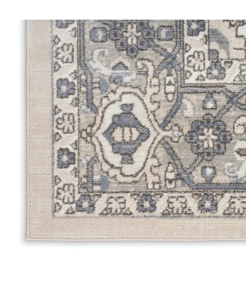 Nourison Quarry Ivory Blue QUA05 4 ft. X 6 ft. Rect. Rug