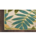 Nourison Aloha Green Multicolor ALH18 5 ft. 3 in. X 7 ft. 5 in. Rectangle Rug