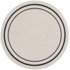 Nourison Essentials - Nre02 Ivory Black Area Rug 4 ft. X Round
