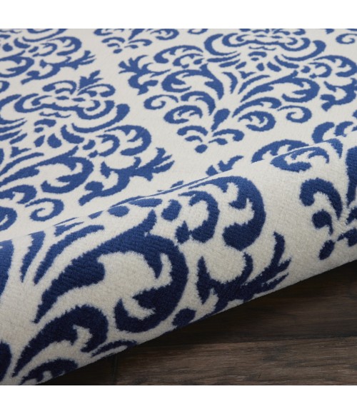 Nourison Grafix Area Rug GRF06-White/Blue