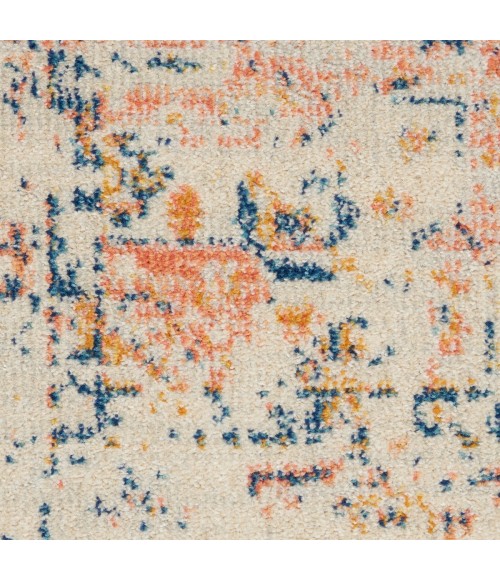 Nourison Tranquil Area Rug TRA06 Ivory/Multicolor 2'3" x 7'3"