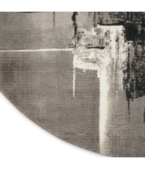 Nourison Twilight Area Rug TWI30 Grey/Ivory/Black