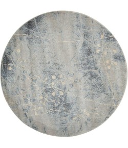 Nourison Somerset - St74 Silver Blue Area Rug 5 ft. 6 X Round