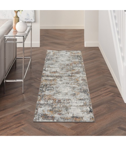 Nourison LUDLOW Area Rug Nourison Ludlow Runner Area Rug LDW03-Grey/Multi