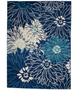 Nourison Passion - Psn17 Navy Ivory Area Rug 3 ft. 9 X 5 ft. 9 Rectangle