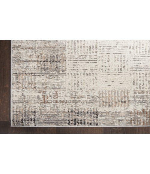 Nourison Elation Ivory Grey ETN05 2 ft. X 6 ft. Rectangle Rug
