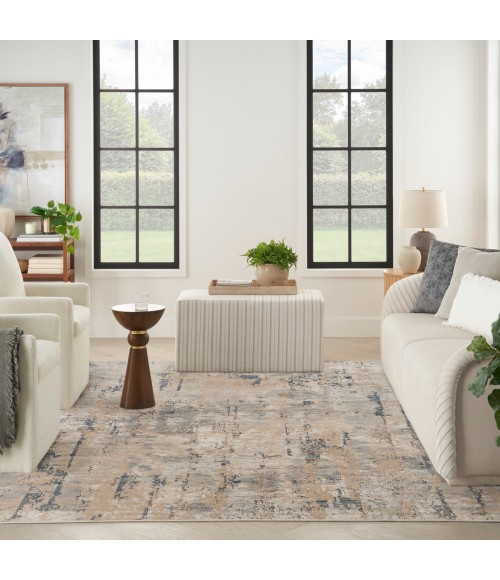 Nourison Quarry Beige Grey QUA01 8 ft. X 10 ft. Rect. Rug