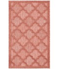 Nourison Easy Care Coral Orange NES01 2 ft. X 4 ft. Rectangle Rug