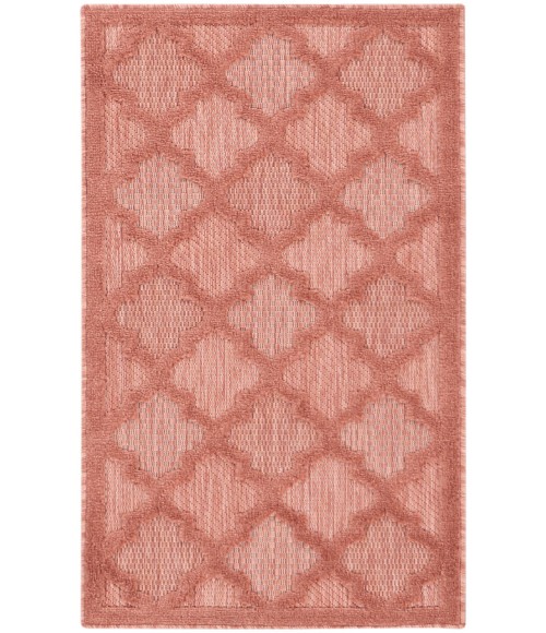 Nourison Easy Care Coral Orange NES01 2 ft. X 4 ft. Rectangle Rug