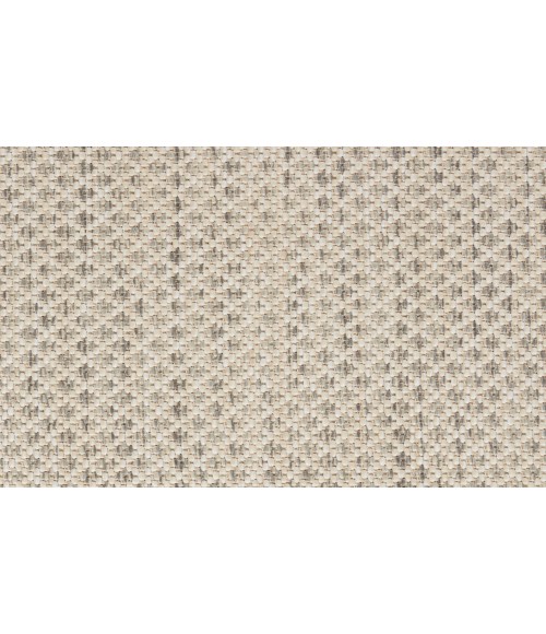 Nourison Courtyard Ivory Silver COU01 6 ft. X 9 ft. Oval Rug