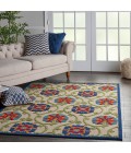 Nourison Aloha Area Rug ALH19-Blue/Multicolor