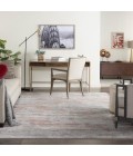 Nourison Rustic Textures Area Rug RUS15-Light Grey/Rust