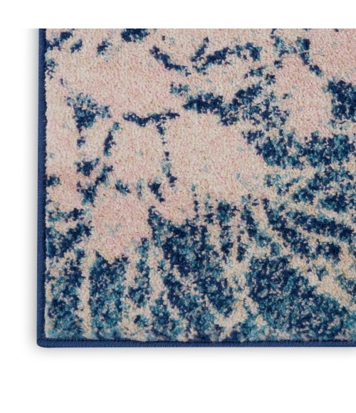 Nourison Tranquil Runner Area Rug TRA08-Navy/Pink