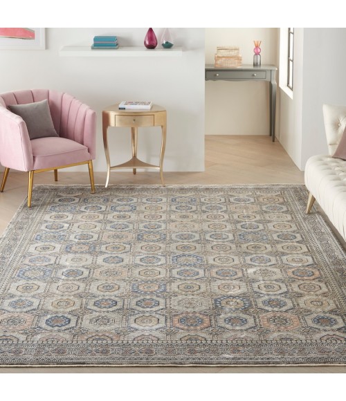 Nourison STARRY NIGHTS Area Rug Nourison Starry Nights Area Rug STN09-Grey/Navy