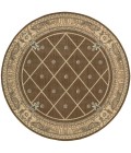 Nourison Ashton House Round Area Rug AS03-Mink