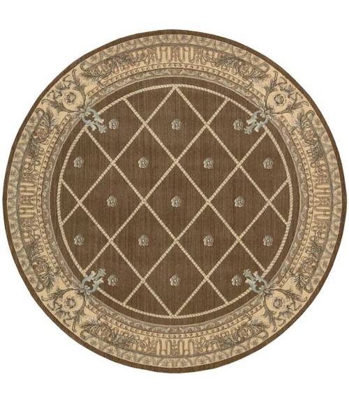 Nourison Ashton House Round Area Rug AS03-Mink