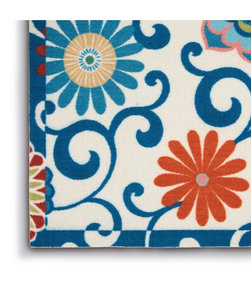 Nourison SUN N' SHADE Area Rug Waverly Sun N' Shade Area Rug SND84-Ivory/Multi