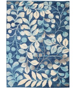 Nourison Tranquil(Traql) - Tra03 Navy Area Rug 6 ft. X 9 ft. Rectangle
