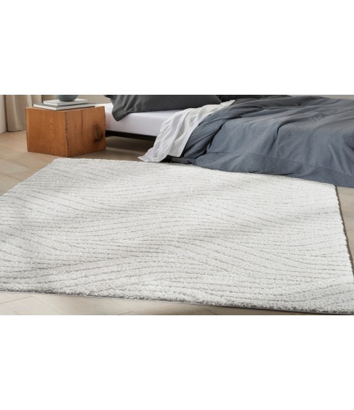 Calvin Klein Surfaces Silver Grey SFC01 3 ft. 11 in. X 5 ft. 11 in. Rectangle Rug
