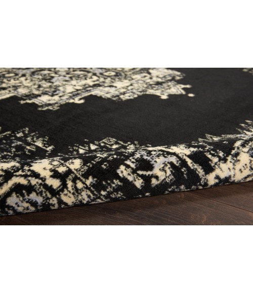 Nourison Grafix Black Rug GRF14 9 ft. X 12 ft. Rectangle - Rugs Town Nourison Grafix Black GRF14 9 ft. X 12 ft. Rectangle Rug