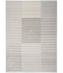 Nourison Brushstrokes - Bsk04 Silver Grey Area Rug 5 ft. 3 in. X 7 ft. 3 in. Rectangle