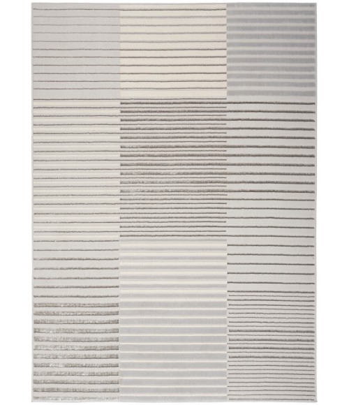 Inspire Me! Home Décor Brushstrokes Area Rug BSK04 Silver Grey