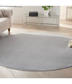 Nourison Essentials - Nre01 Silver Grey Area Rug 10 ft. X Round