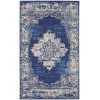 Nourison Grafix - Grf14 Navy Blue Area Rug 3 ft. X 5 ft. Rectangle