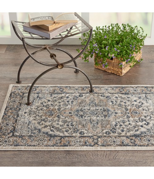 Nourison Quarry Ivory Grey QUA05 2 ft. X 4 ft. Rect. Rug