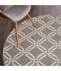Nourison Jubilant Round Area Rug JUB17-Grey