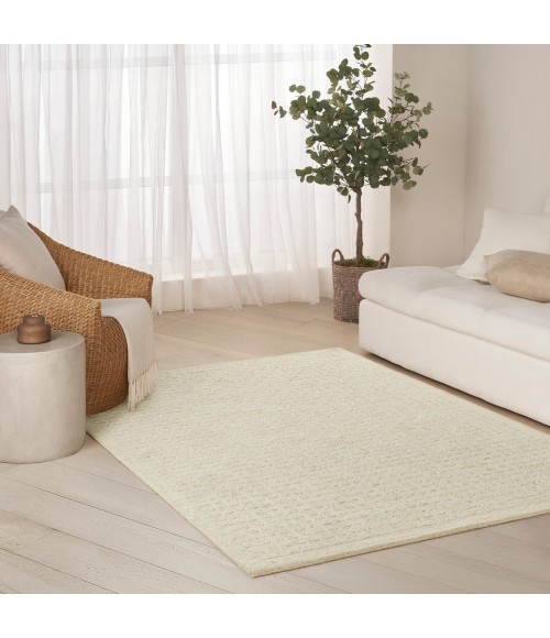 DKNY Pure Grids Ivory Beige PGR01 5 ft. X 7 ft. Rect. Rug