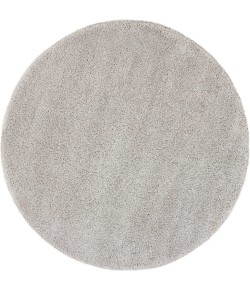 Nourison Malibu Shag - Msg01 Silver Grey Area Rug 4 ft. X Round