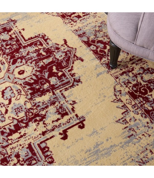 Nourison Grafix Area Rug GRF14-Cream/Red